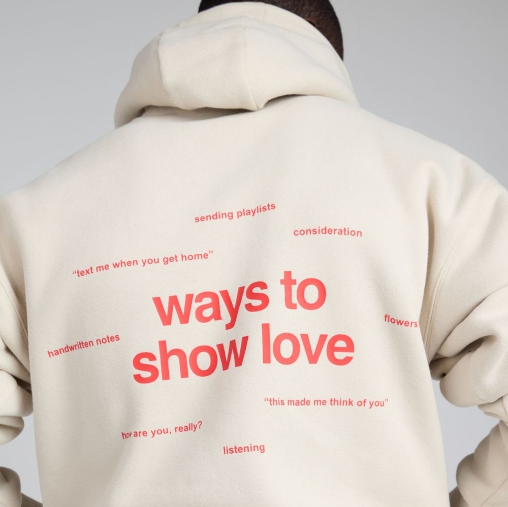 🤑PRICE FIRM🥰 ❤️NIP❤️ Comfrt LMTD EDITION LOVE HOODIE Cotton Medium M